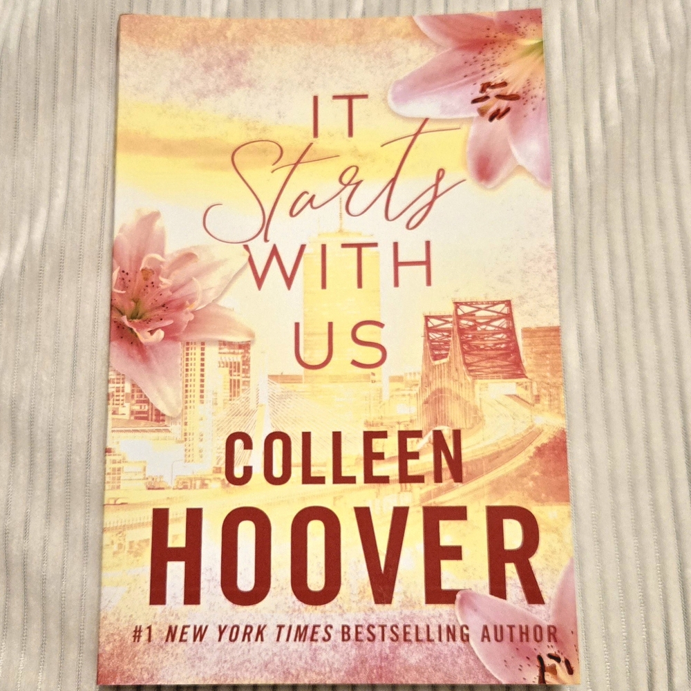 Limited Edition 'It Starts With Us' Book Cover Art